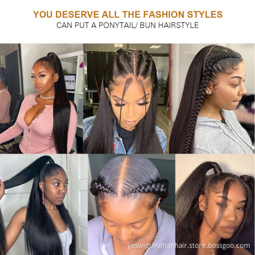 Hd Full Lace Front Human Hair Wig Vendor Cheap Hd Transparent Lace Frontal Wig Raw Brazilian Virgin Human Hair For Black Women